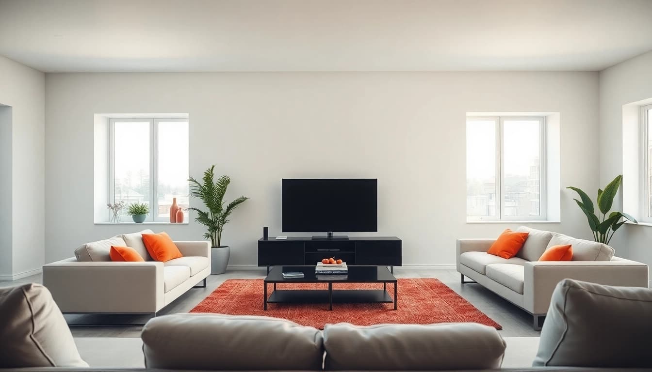 Transform your viewing experience with the elegant design of iron tv pro in a modern living room.