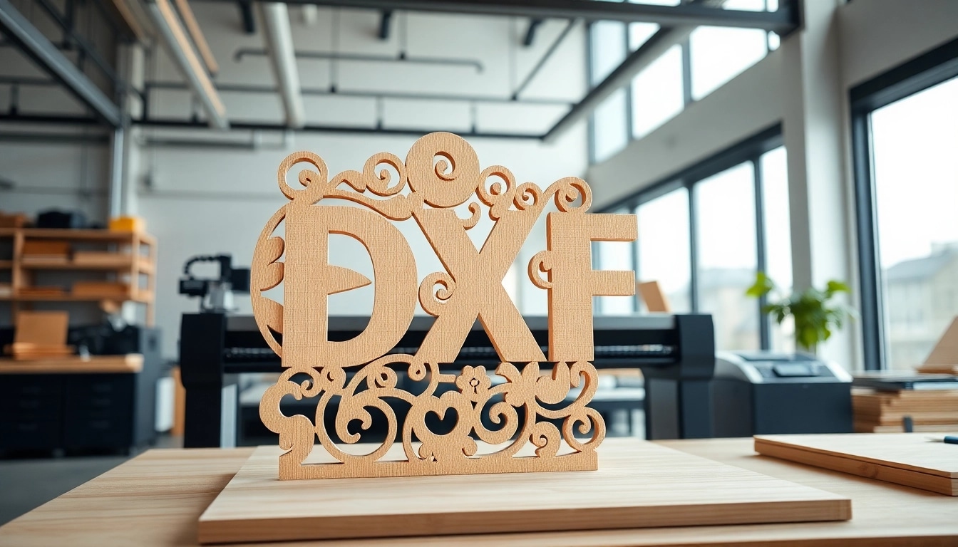 Creating a dxf file for laser cutting with precision in a modern workshop.