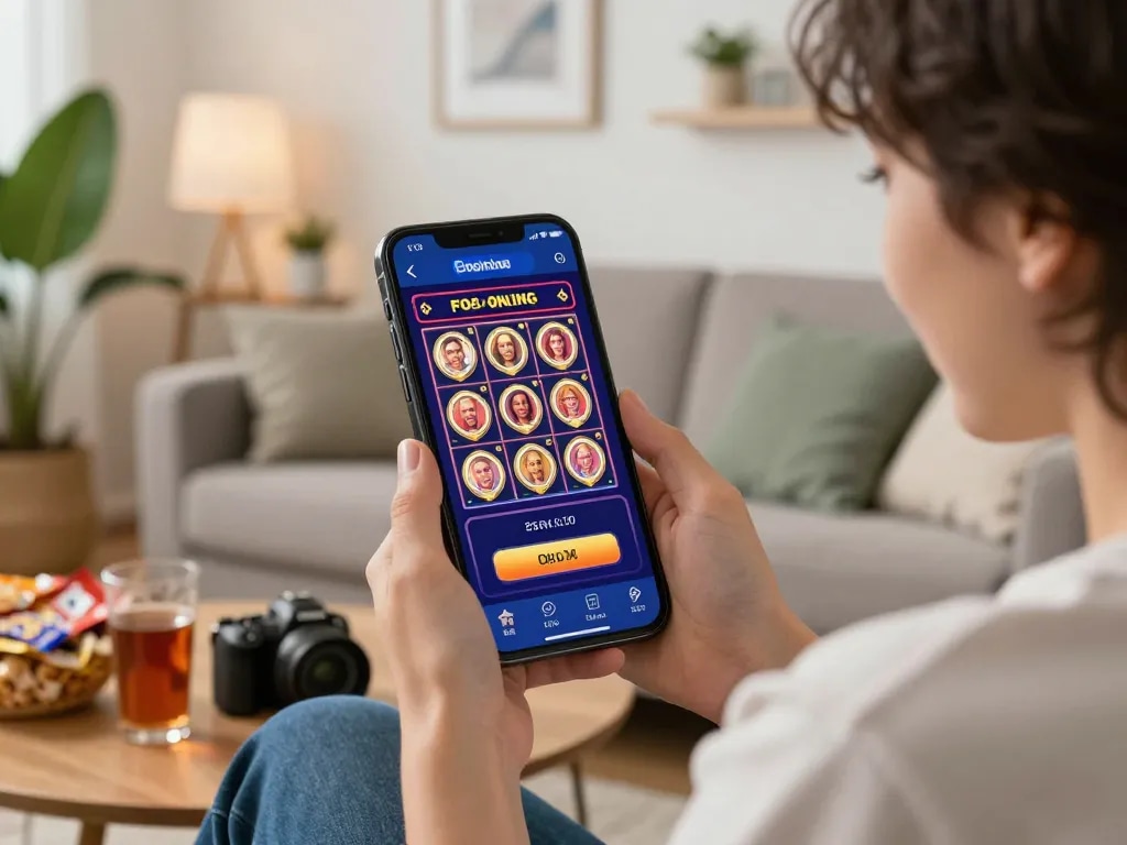 Online entertainment with bayitoto slot game engagement in a cozy home.