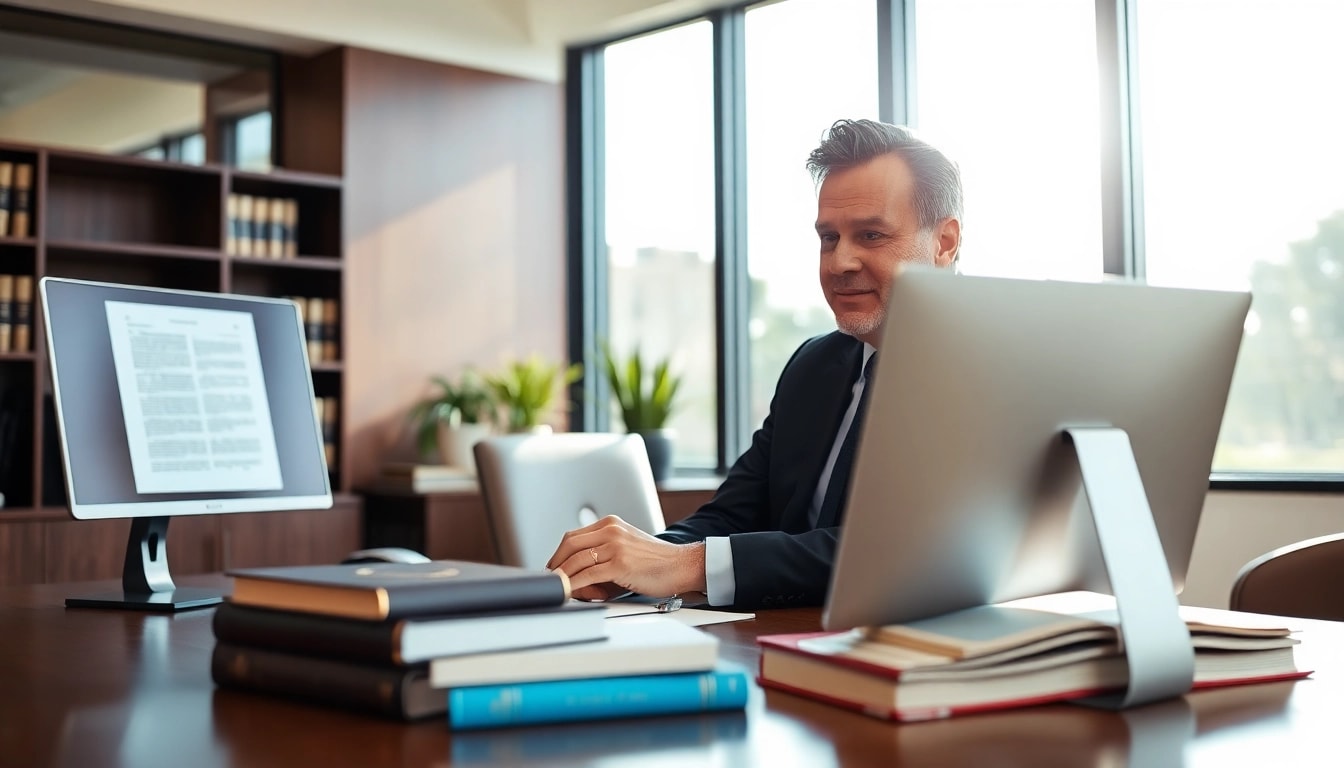 San Antonio accident lawyer consulting a client in a professional office environment.