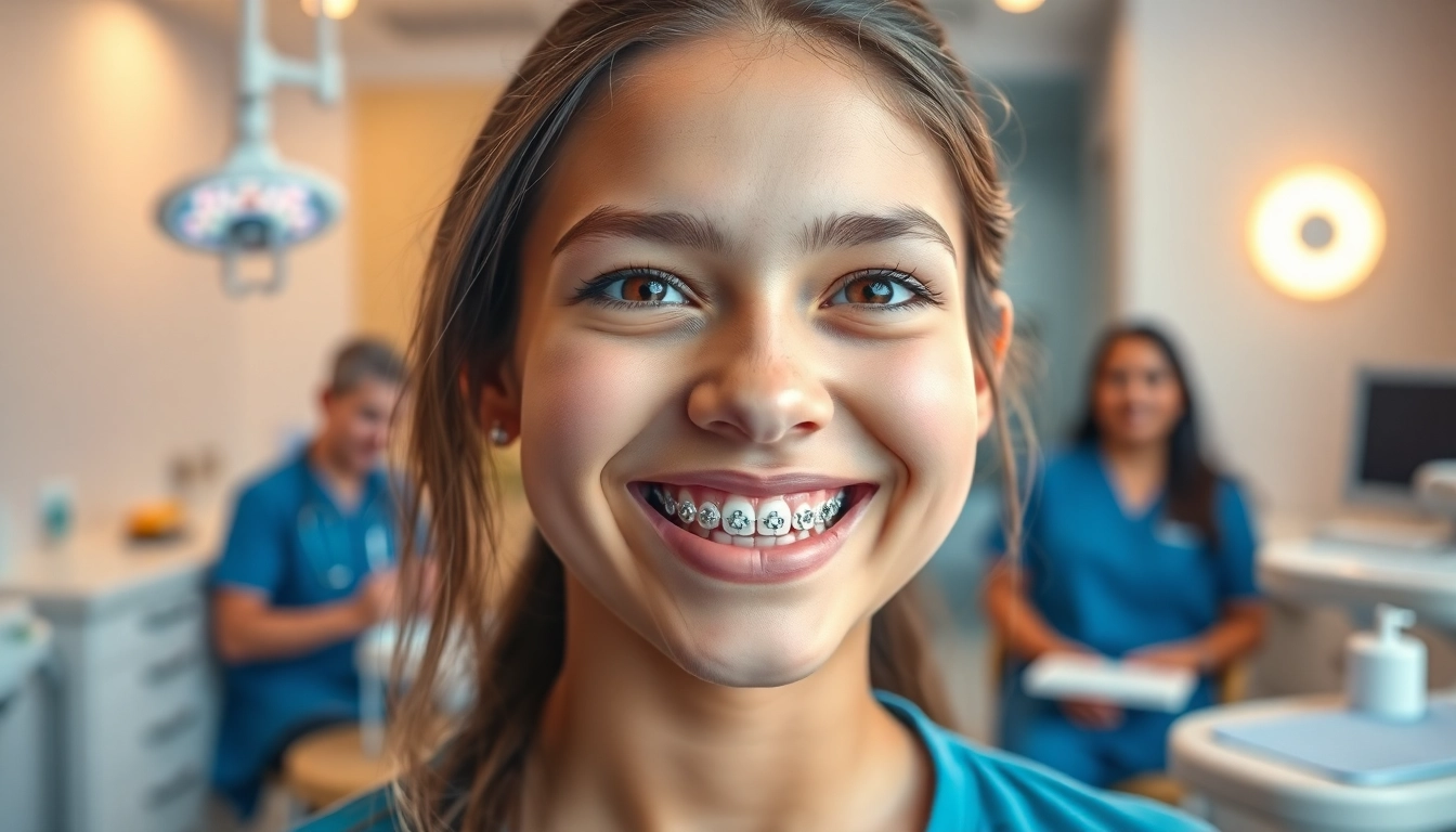 Transforming smiles with metal braces for teens Hawthorn in a modern dental office setting.