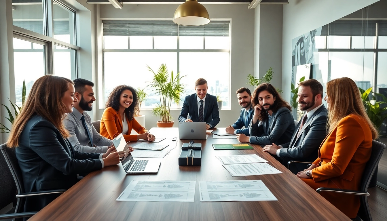 Engaging discussion about contracts and grants in a professional meeting environment.