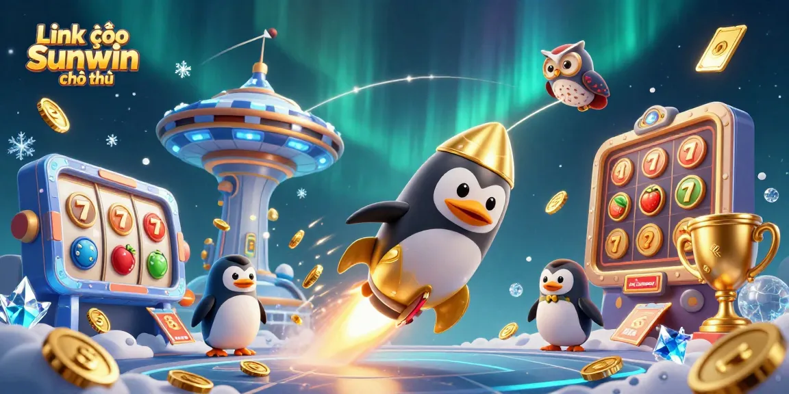 Experience the excitement of Link vào Sunwin chính thức with this dynamic casino-themed illustration.