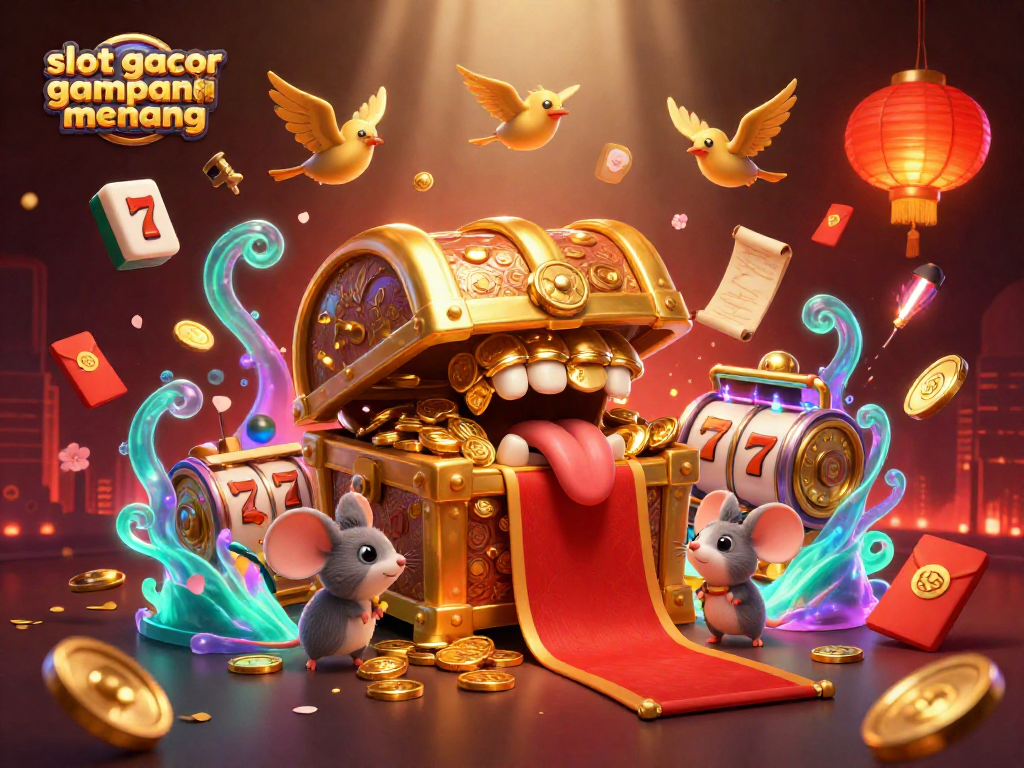 Engage with slot gacor gampang menang through a colorful 3D treasure-themed casino adventure.
