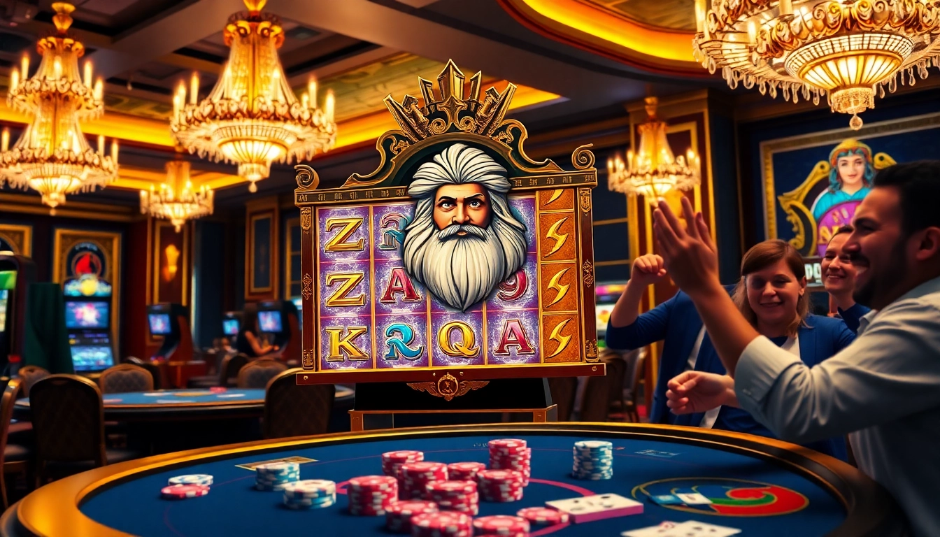 Experience thrilling wins with the slot zeus machine in an exciting casino setting.