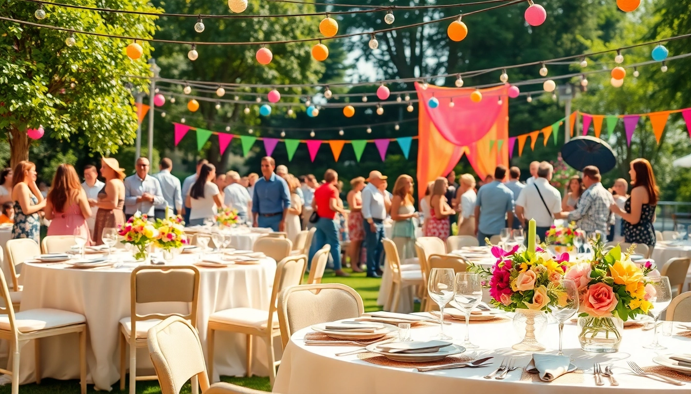 Experience dynamic Event Rentals with a beautifully decorated outdoor setup for celebrations.