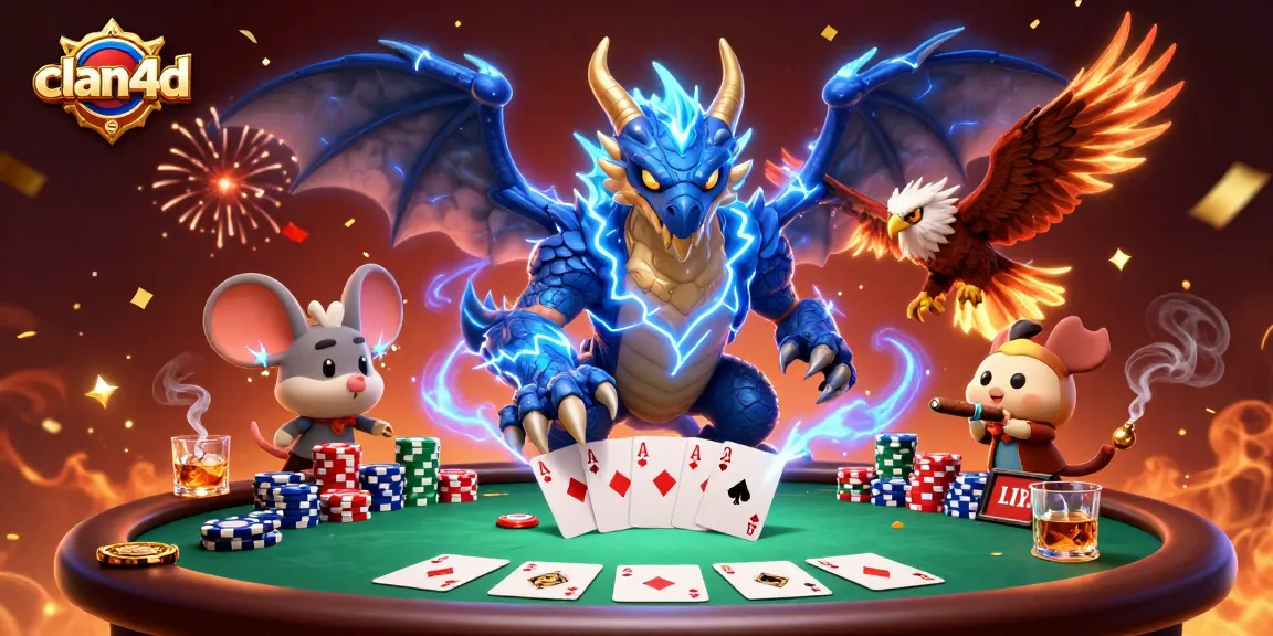 Experience captivating gameplay with clan4d featuring a dynamic poker scene and magical characters.
