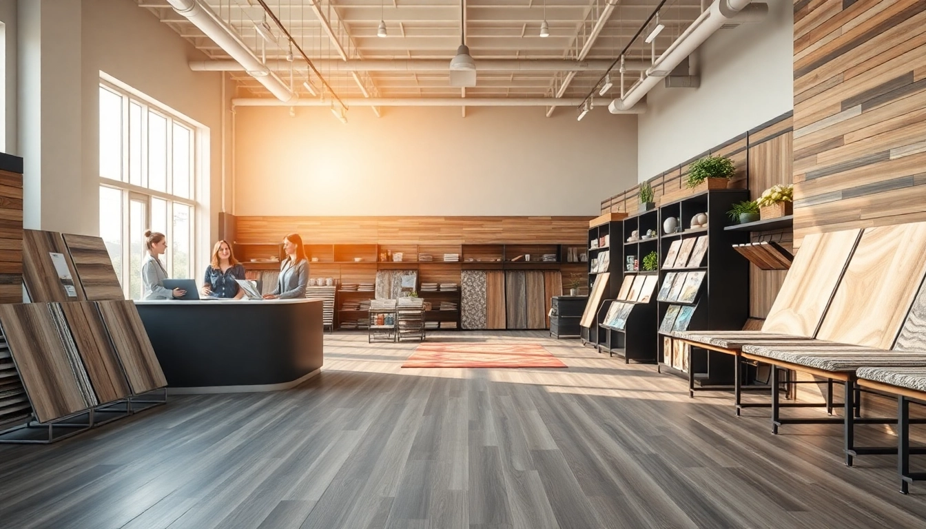 Browse quality vinyl options at flooring stores near me with vibrant displays.
