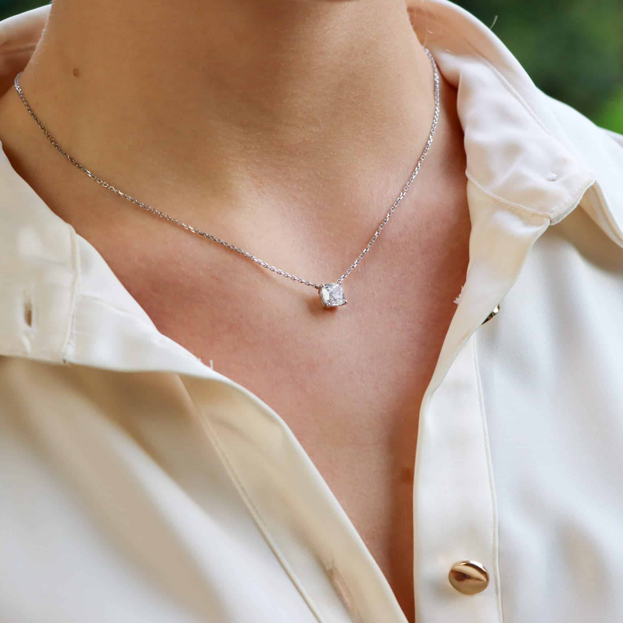 1 carat diamond necklace uk in Real Gold | Buy Online