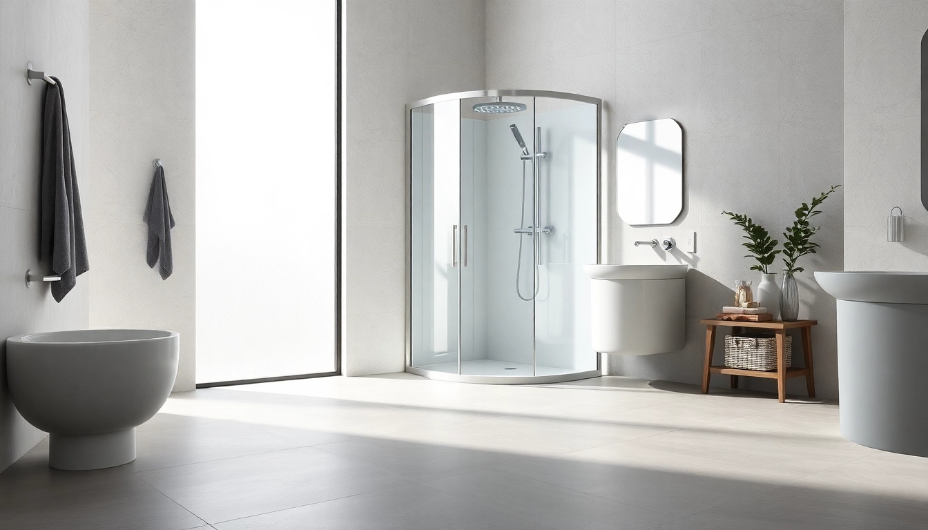 Erleben Sie die elegante sonni Duschkabine in einem modernen Badezimmer mit stilvollem Design.