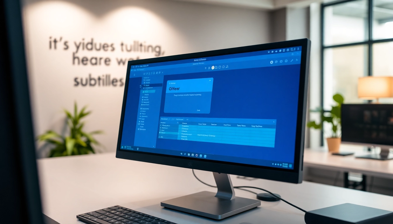 Generate SRT Generator subtitles efficiently with advanced software in a professional setting.