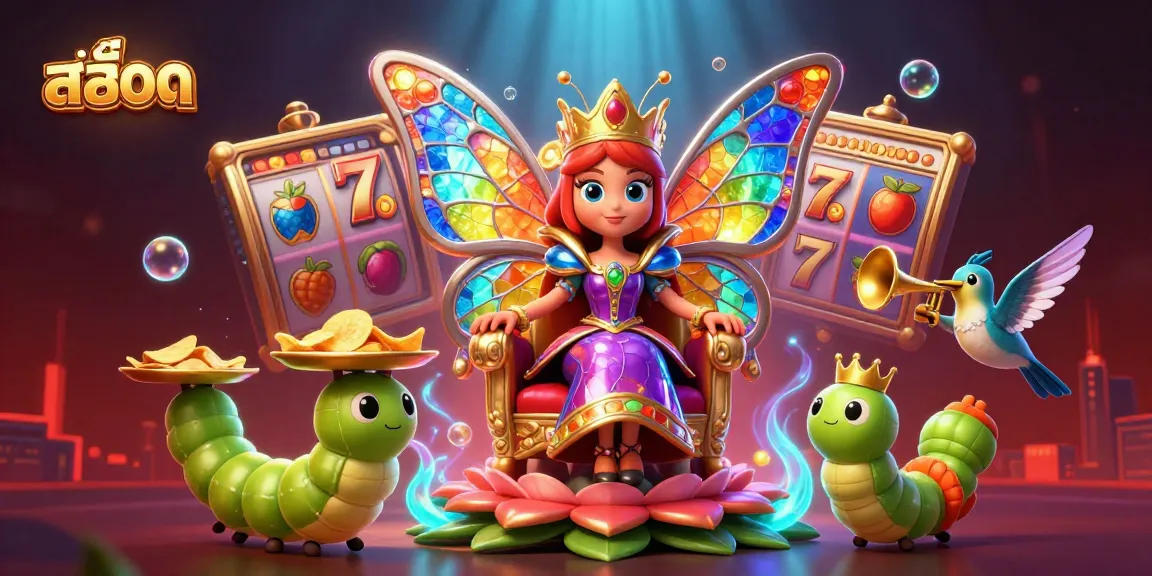 Spin the สล็อต reels featuring vibrant symbols and dynamic action in a rich, animated casino scene.