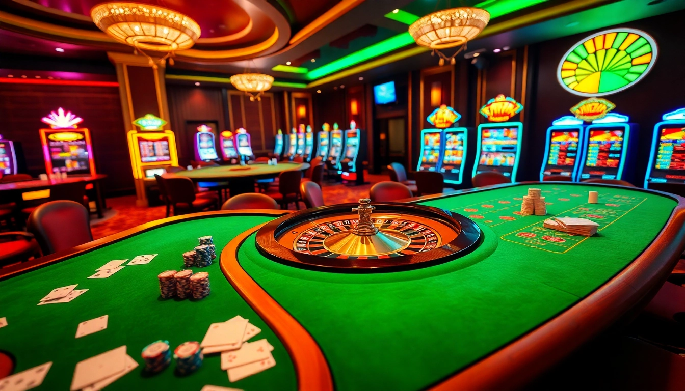 Experience thrilling gambling at Jun 88 with vibrant casino tables and luxury gaming atmosphere.