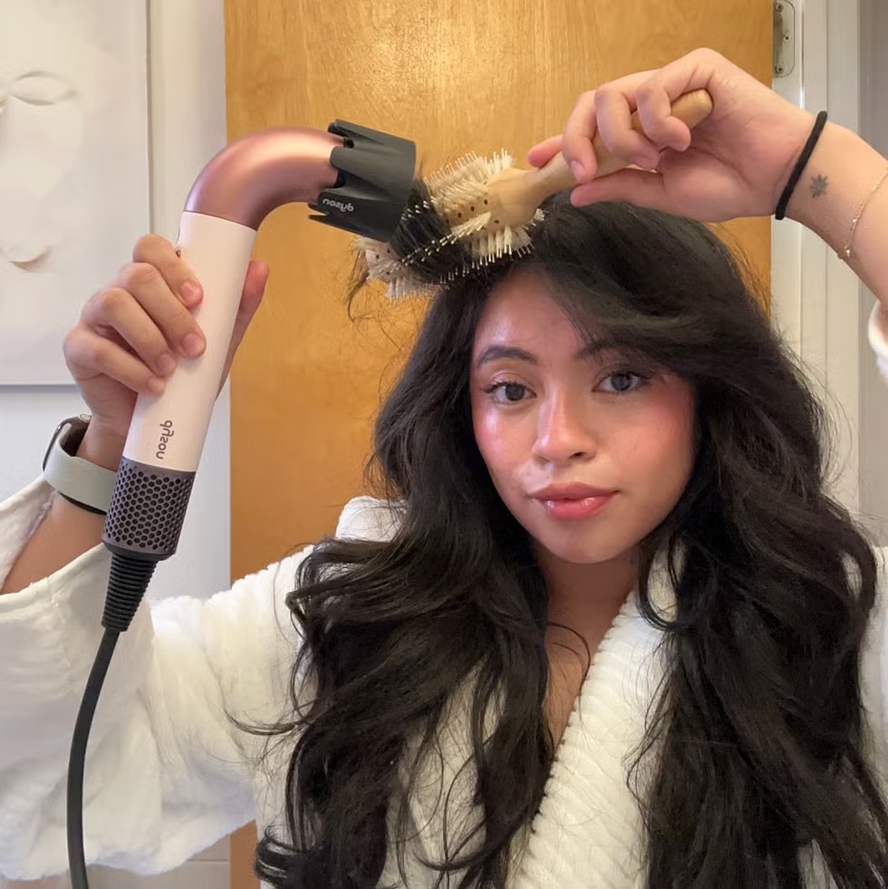 Compact Hair Dryer for Frizzy Hair with Powerful Airflow