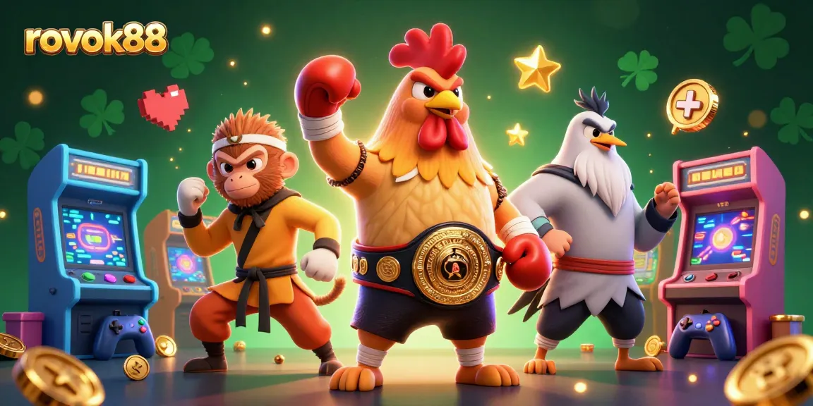 Engage with rokok88 to experience thrilling game adventures with cartoon characters in a vibrant casino scene.