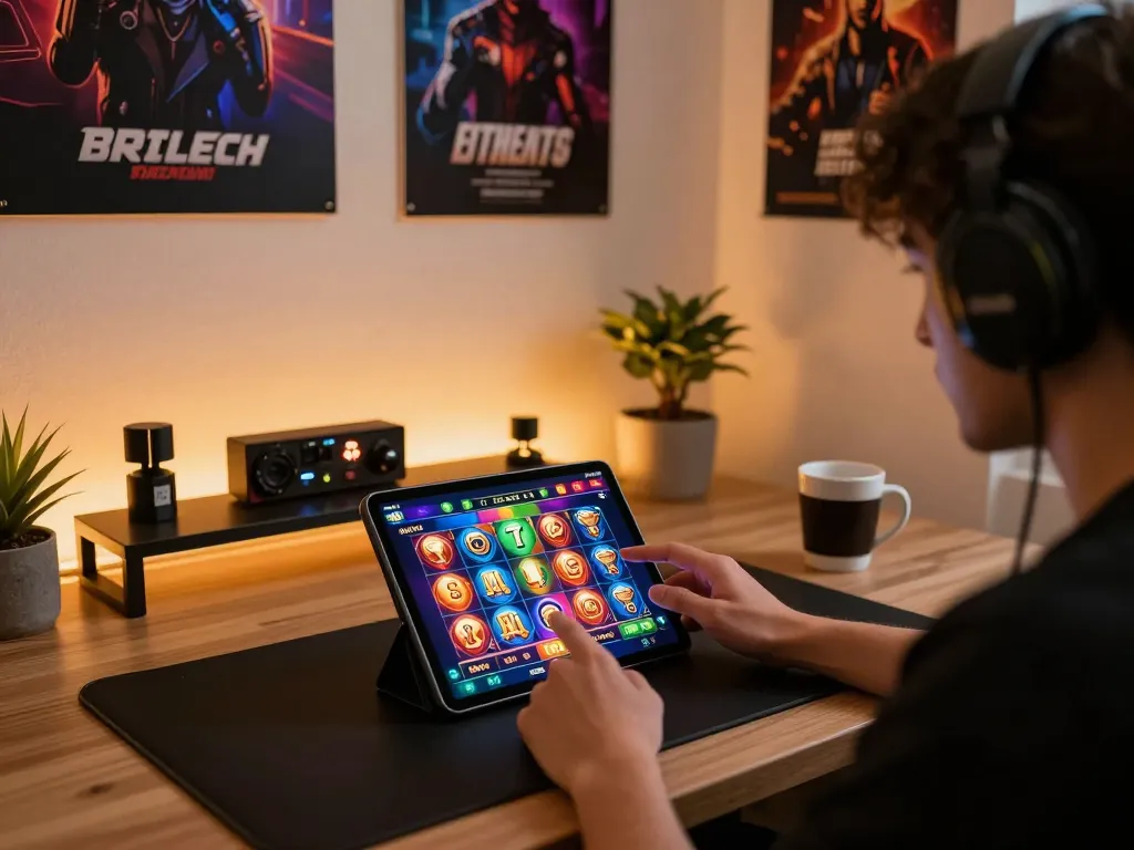 Engaging online gaming setup showcasing top quality widgets in action, reflecting an immersive casino experience