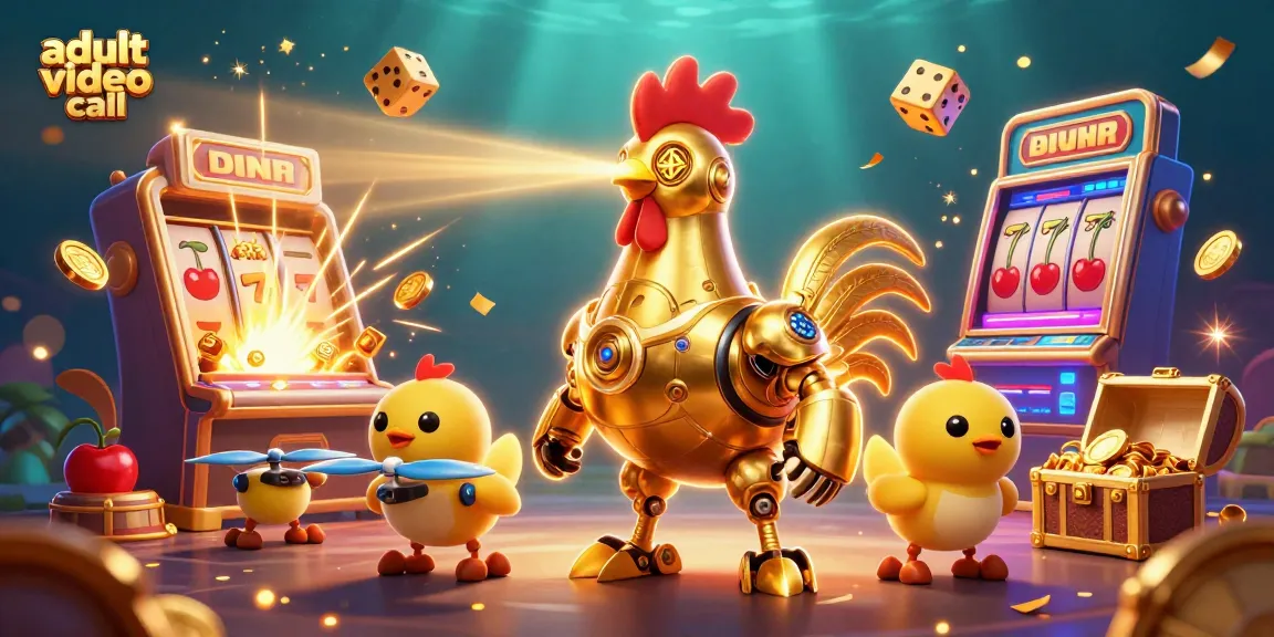 Experience an exciting adult video call with our animated characters and vibrant casino theme.