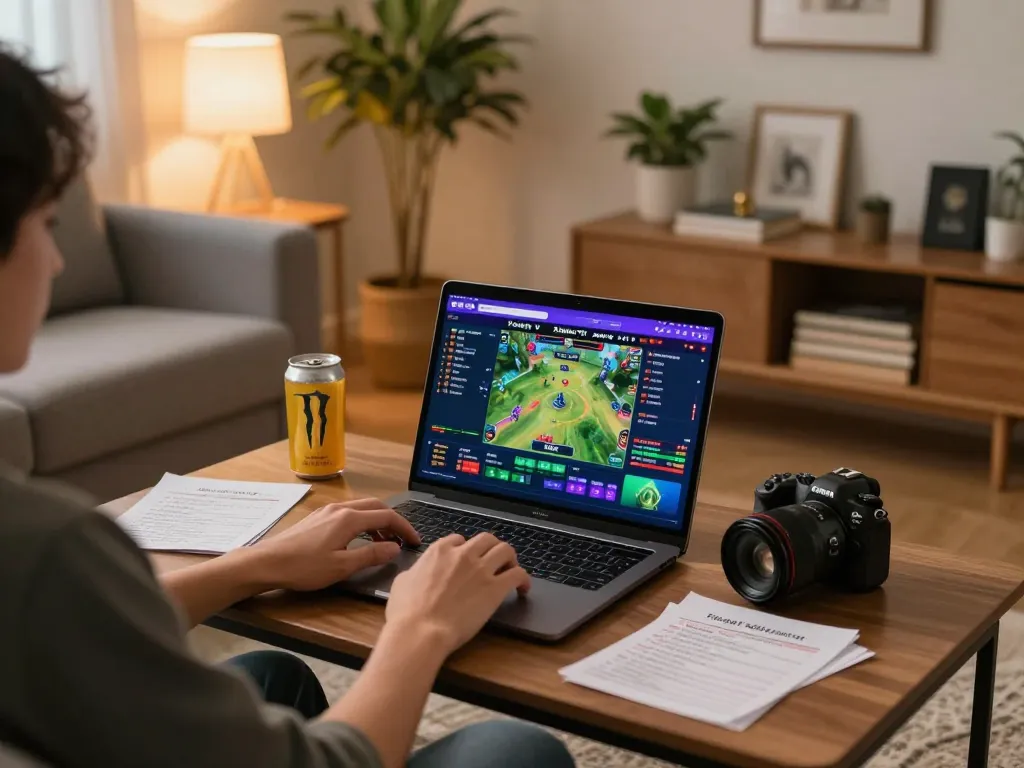 Xoilac TV user enjoying high-stakes betting from home with engaging live match highlights.