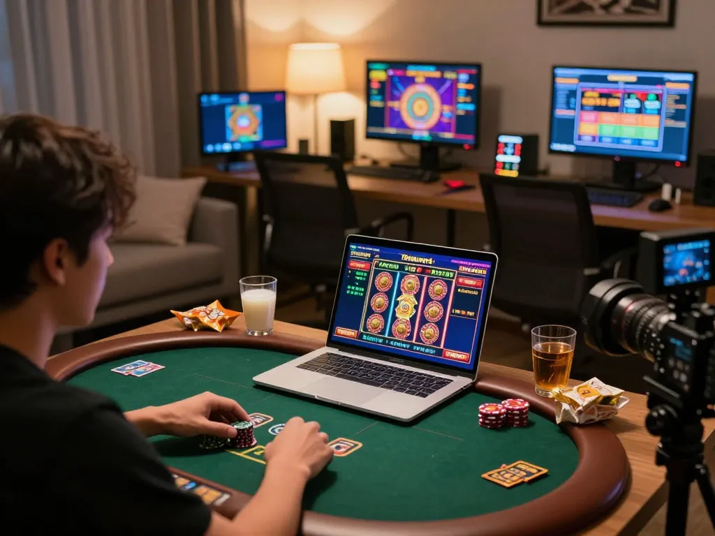 Engaging in slot thailand no 1 gameplay on multiple screens showcasing poker and slots.