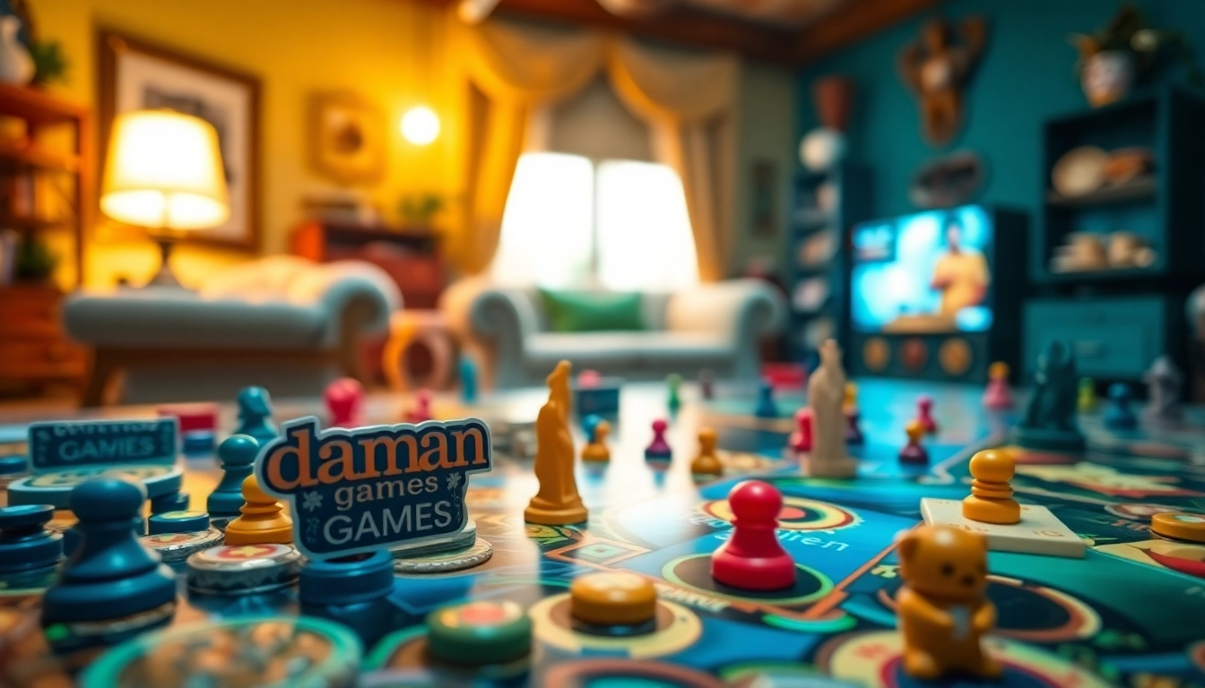 Engage in exciting daman games with colorful tokens and intricate game setups.