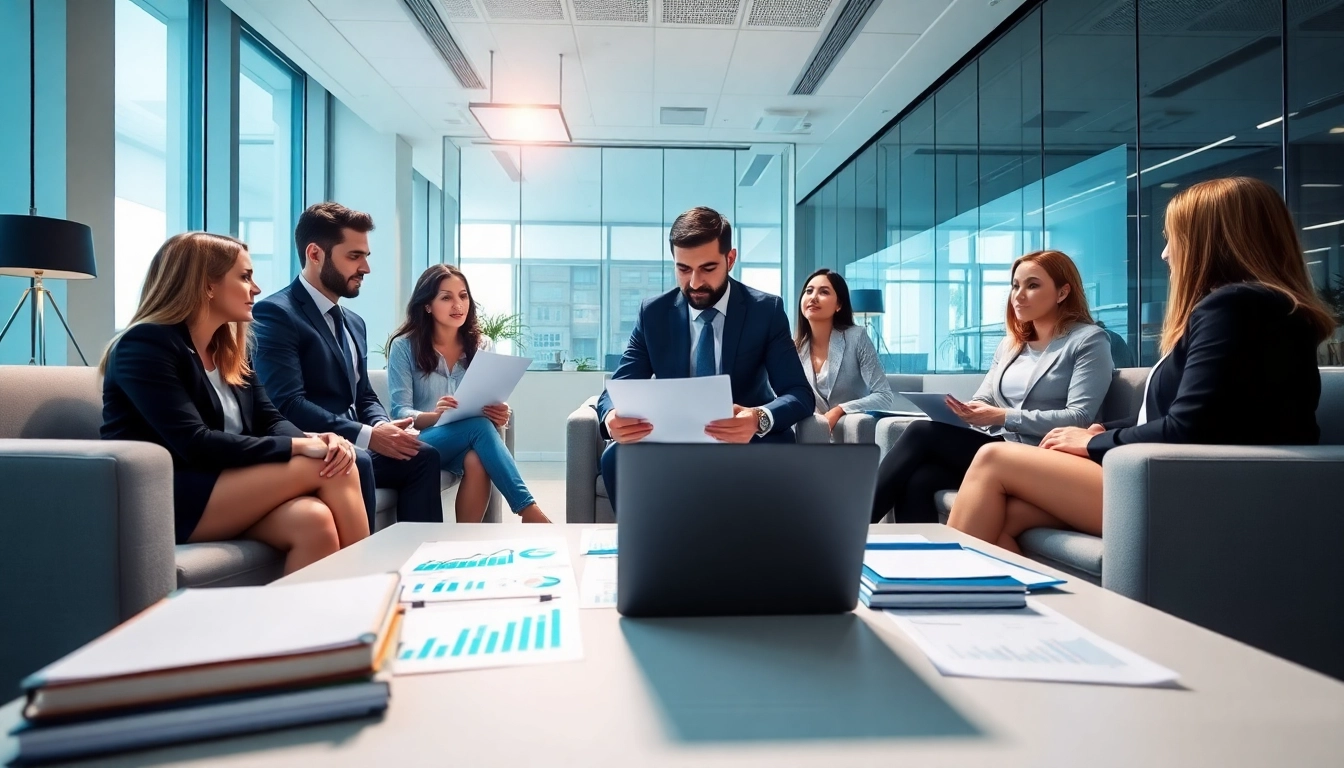 VAT Services in UAE showcased by diverse auditing professionals in a modern office setting.