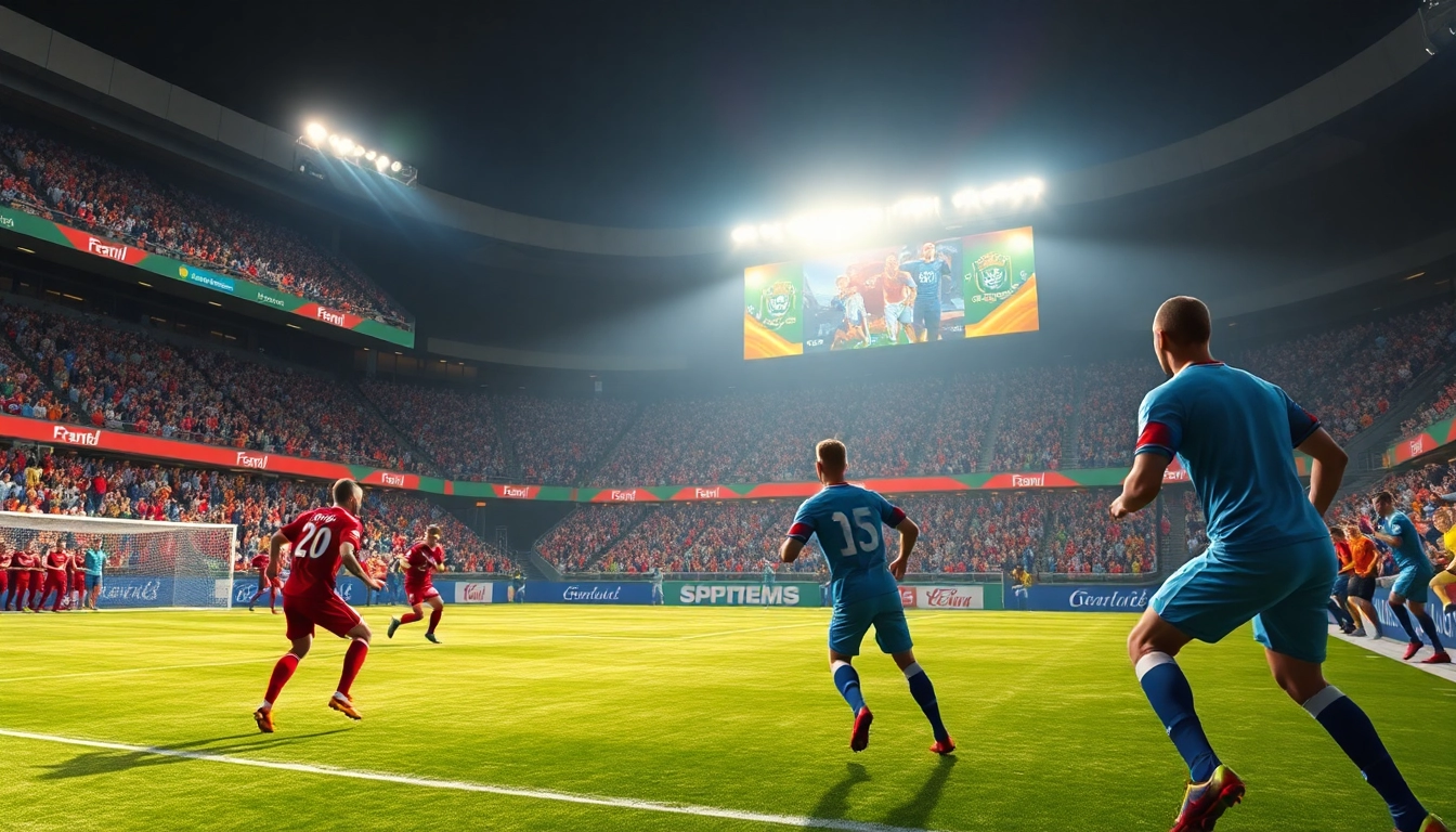 Menonton bolakami dengan penggemar yang antusias dan atmosfer pertandingan yang mendebarkan.