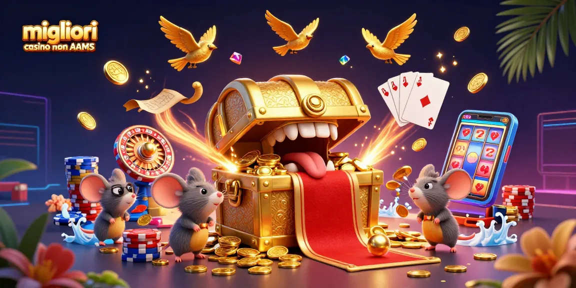 Gioca nei migliori casino non AAMS e scopri tesori tra colori scintillanti e fortunati jackpot.