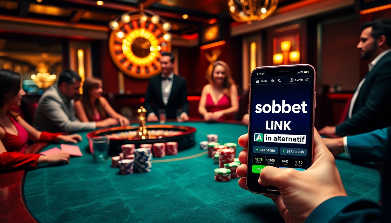 Experience sbobet link alternatif while enjoying a thrilling poker game at a luxurious casino.