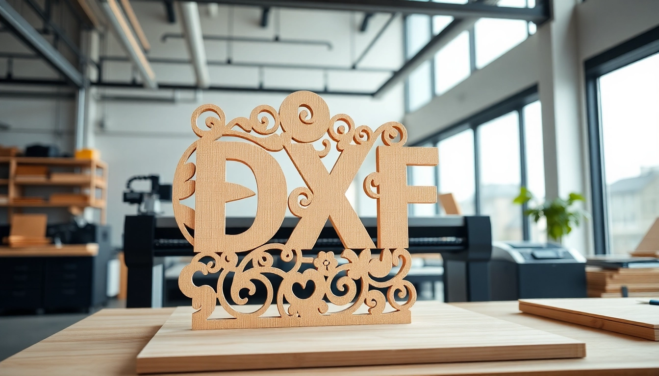 Creating a dxf file for laser cutting with precision in a modern workshop.