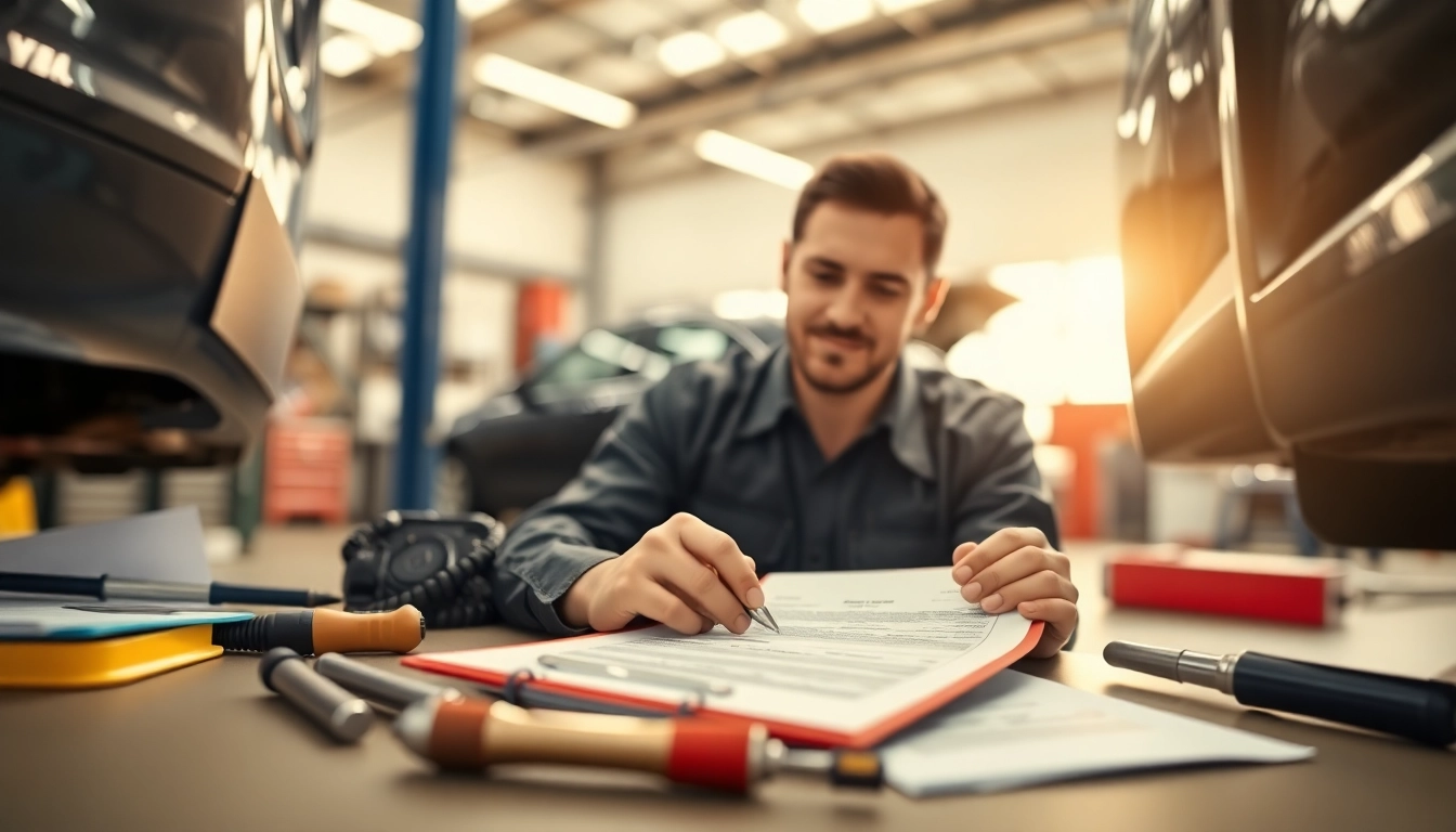 Get a comprehensive online warranty quote with a mechanic discussing vehicle coverage.