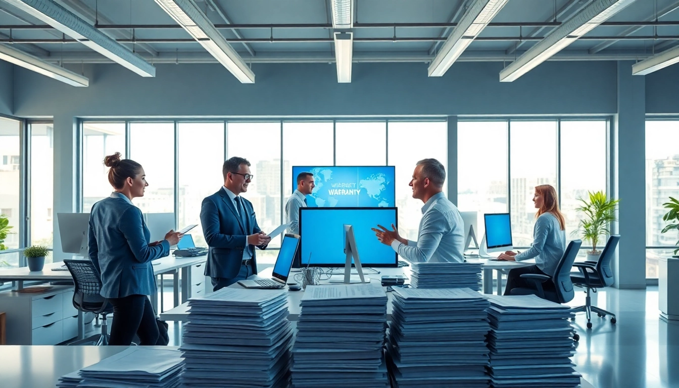 Initiating warranty solutions with the AI first warranty company through engaging office interactions.