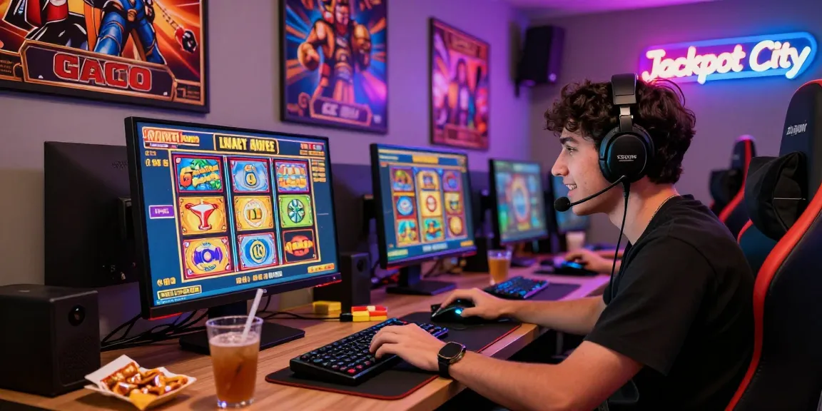 Exciting slot gacor gaming experience with vibrant screens and cozy atmosphere