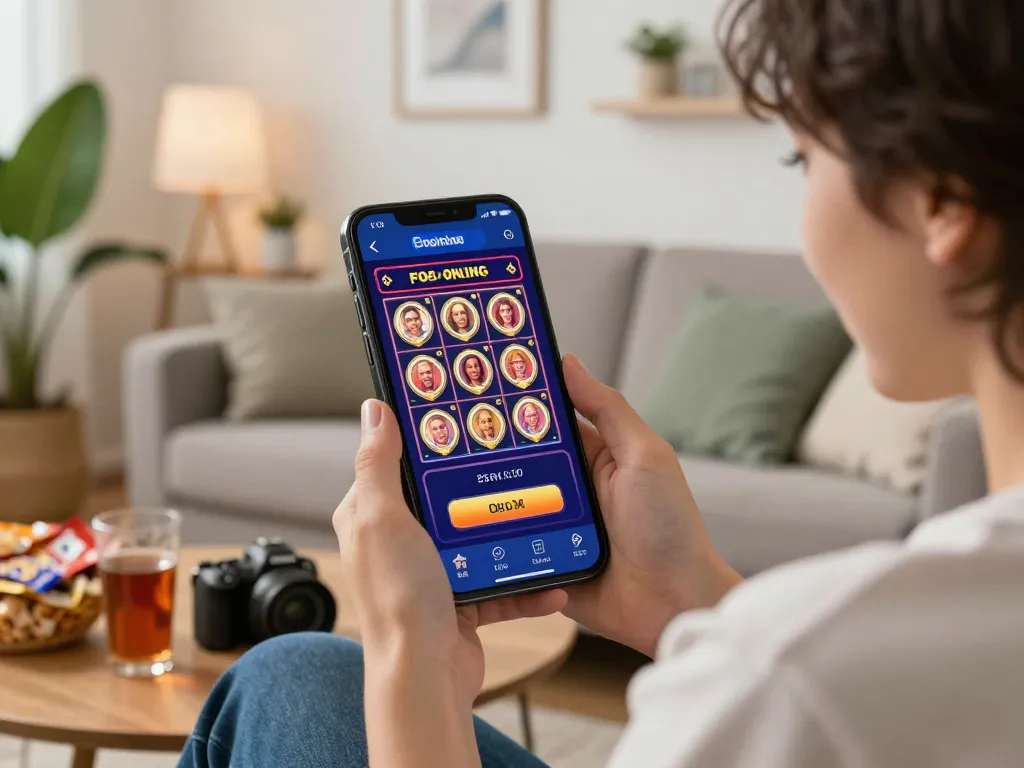 Online entertainment with bayitoto slot game engagement in a cozy home.