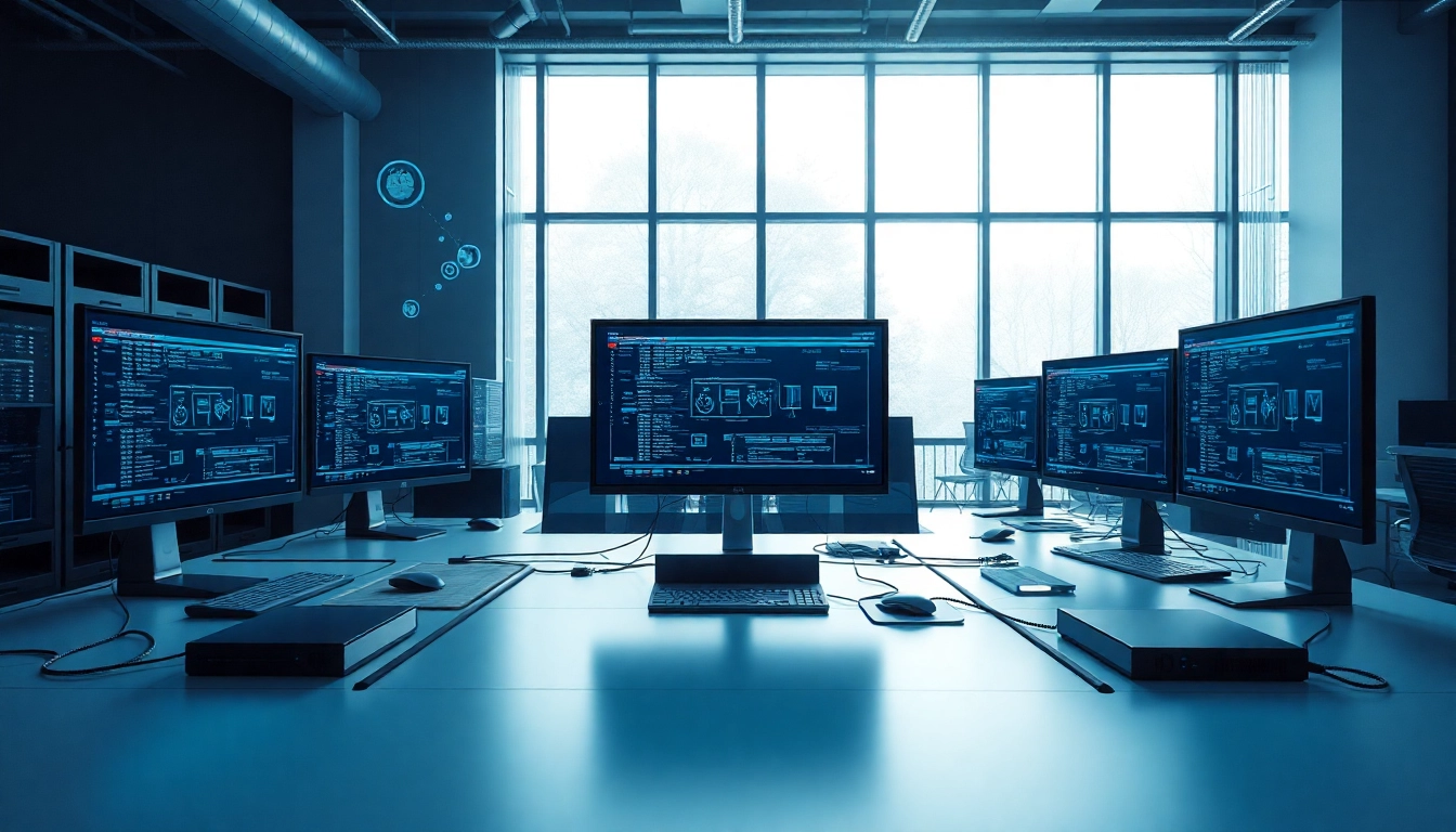 Implementing virtualization Fredericksburg in a modern office environment with advanced technology.