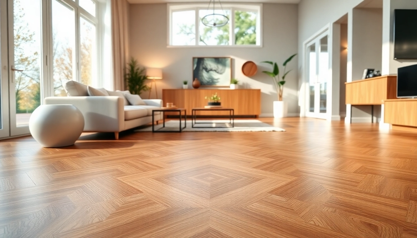 Experience luxurious vinyl flooring in a modern home setting showcasing rich textures and tones.