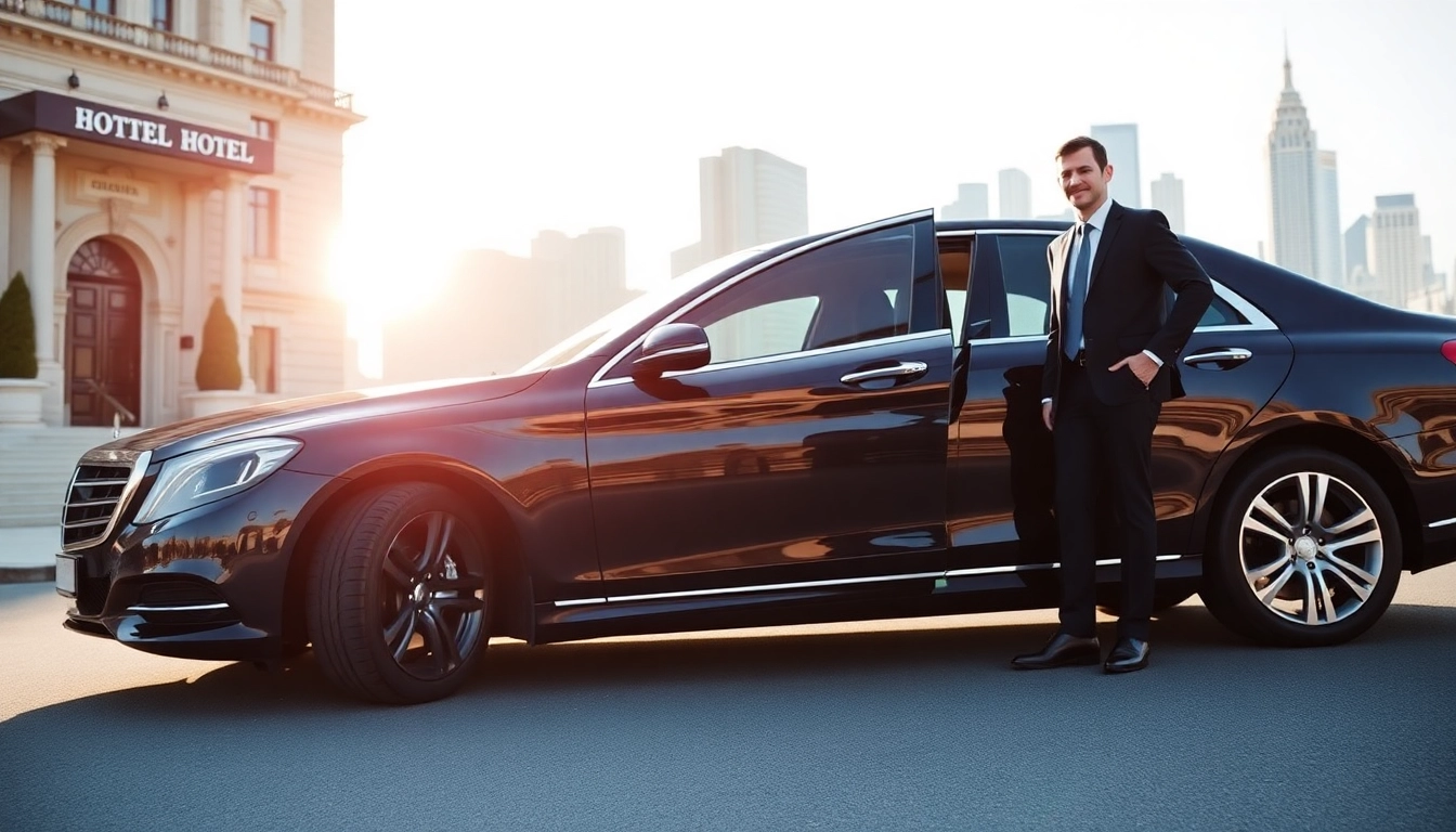 Chauffeur Services Nottingham offering luxurious transportation with a professional chauffeur.