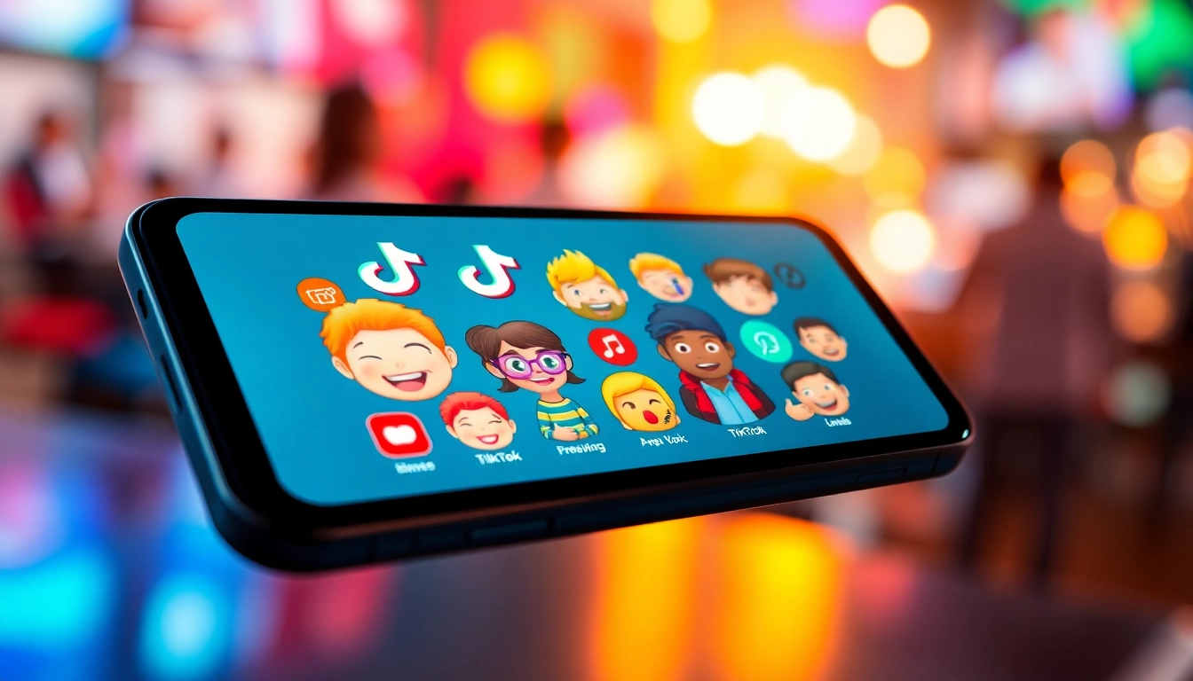 Engaging TikTok emojis showcased creatively, highlighting their vibrant expression and connection.