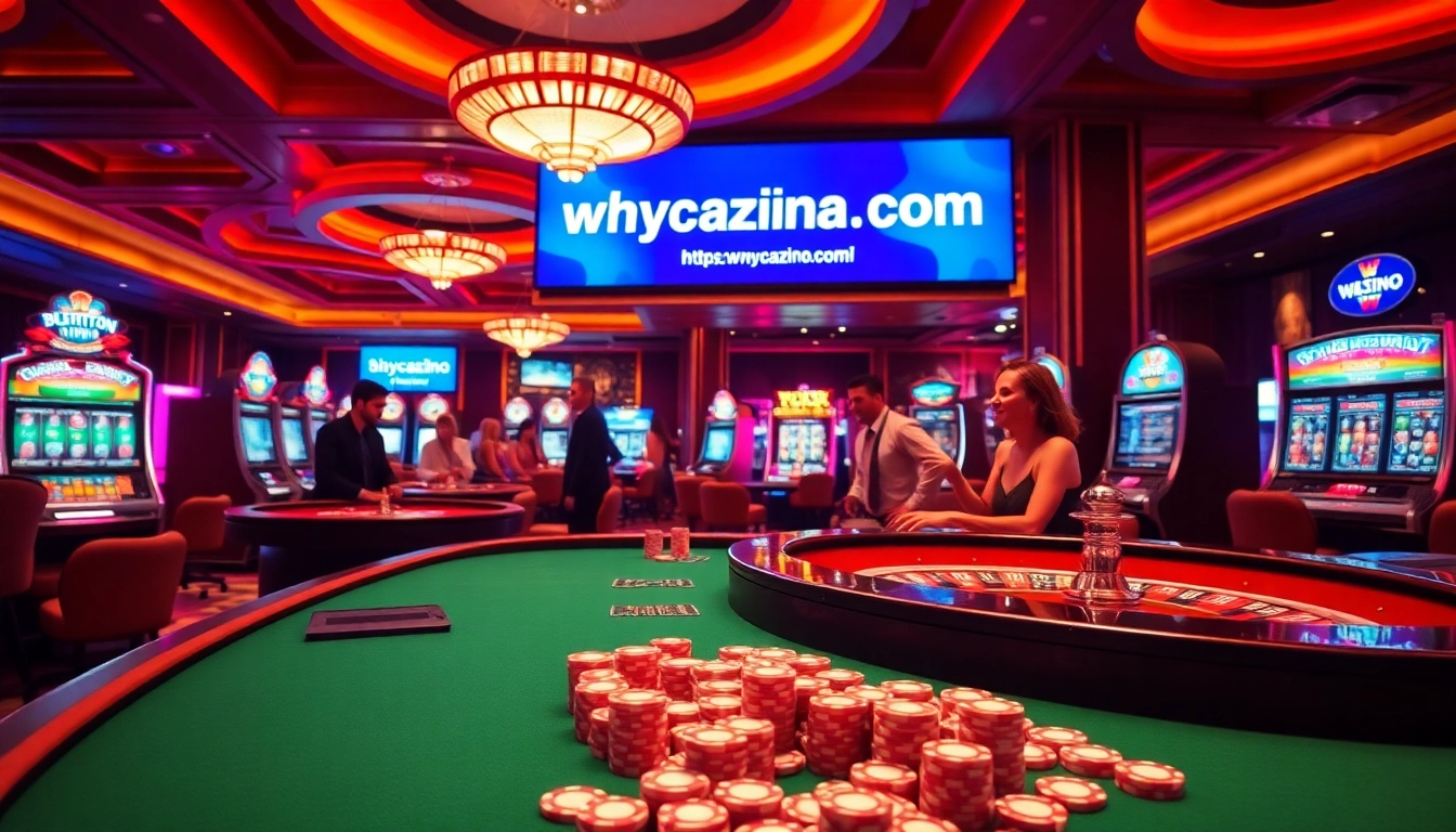 Engage in thrilling gameplay at https://whycazino.com/ with vibrant slot machines and roulette tables.