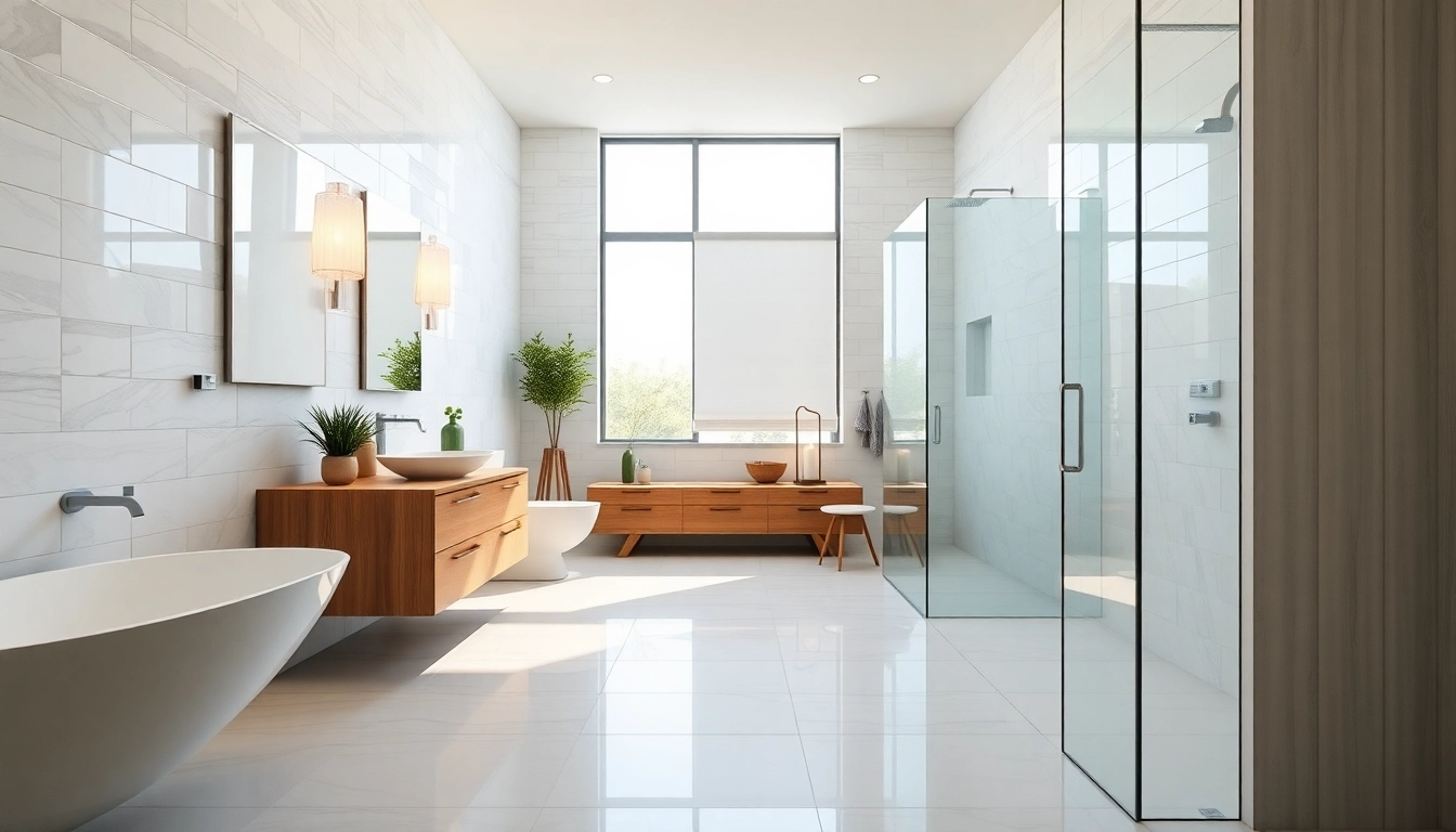 Transform your space with a bathroom remodel near me featuring elegant fixtures and modern design.
