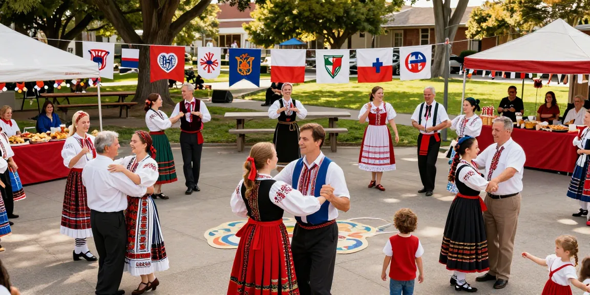 Polish San Francisco community event at https://www.sfpol.com/ celebrating culture with traditional dance and food.
