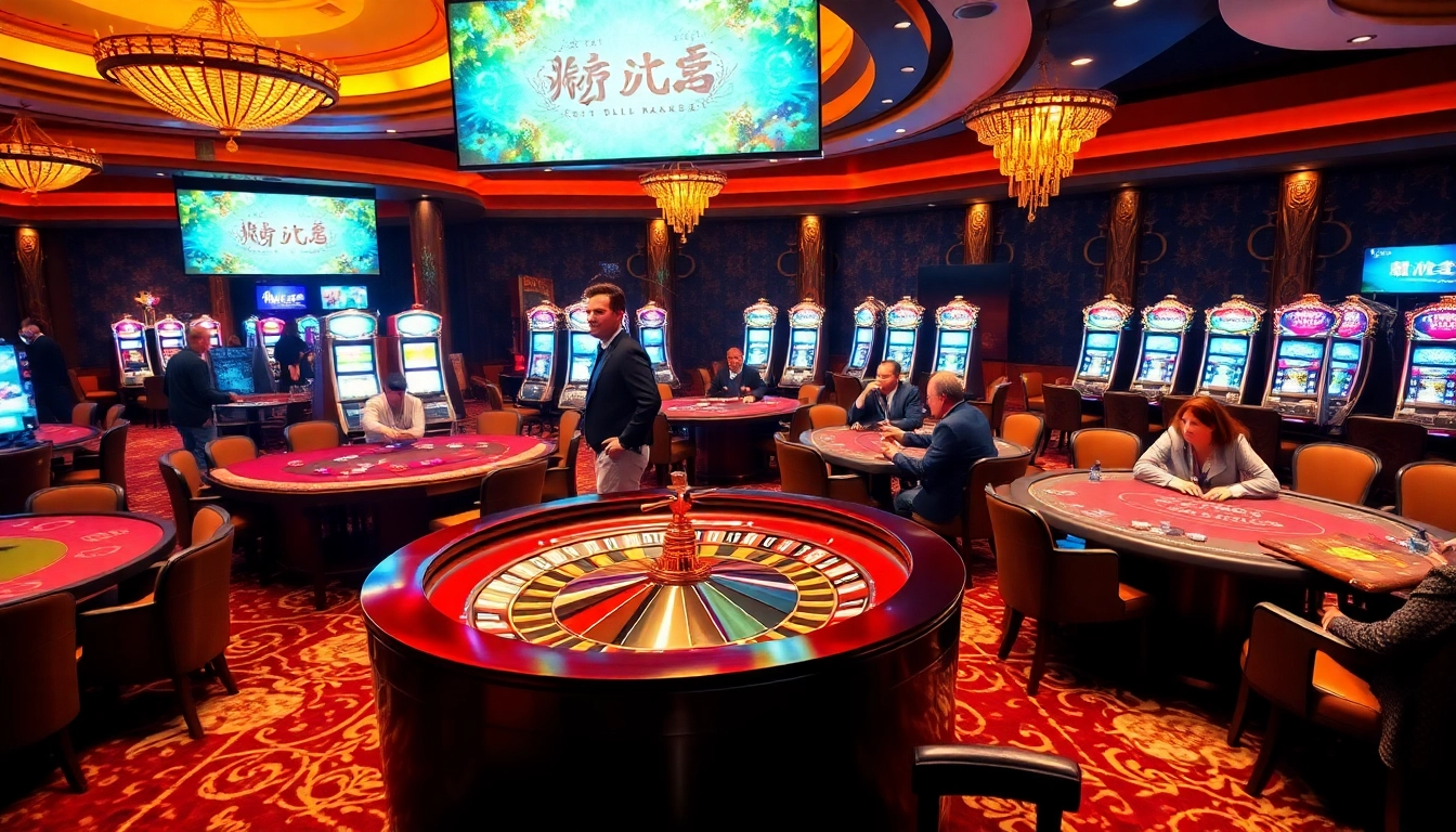 Experience excitement in רמי אונליין as players engage in vibrant casino games.