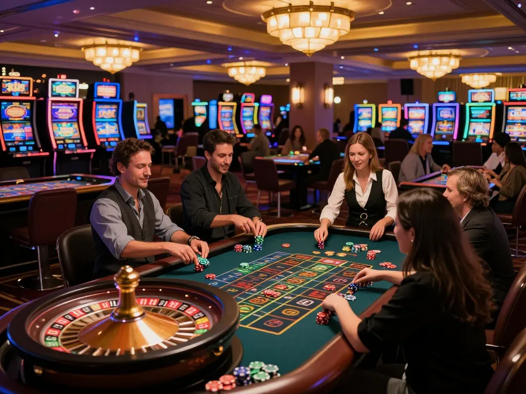Players placing bets on a roulette table at tv88 casino, capturing vibrant gaming action and excitement