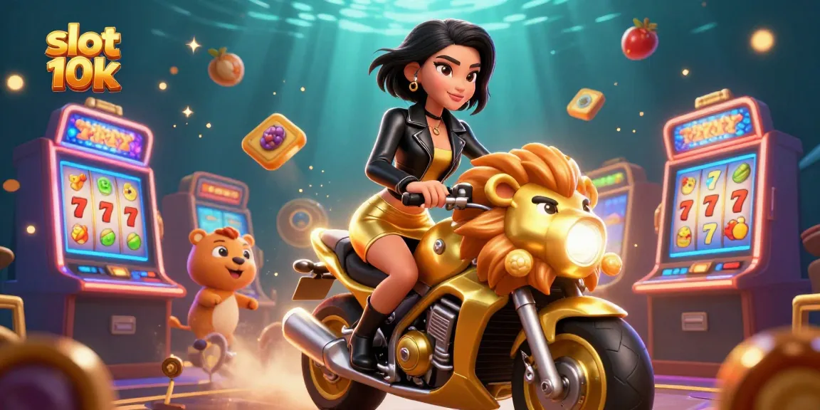 Experience thrilling victories with slot 10k, dynamic 3D illustration of action-packed casino excitement.