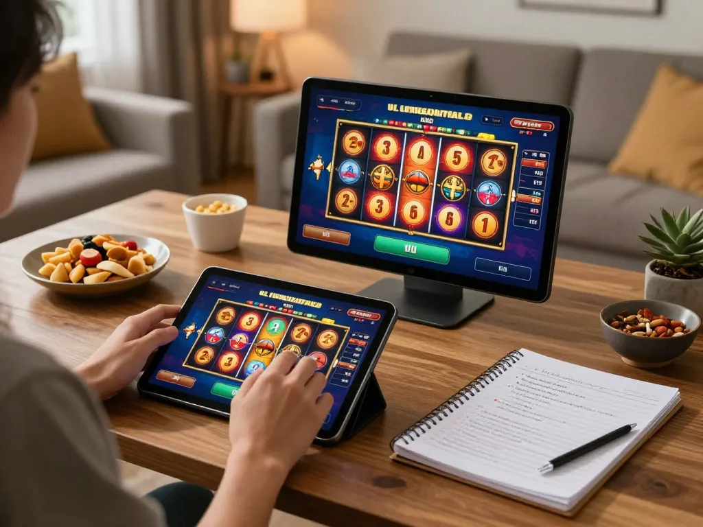 Bergabung dalam permainan slot link di tablet sambil menikmati suasana permainan yang nyaman di rumah.