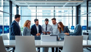 Managed IT Services Tampa team collaborating in a modern office environment.