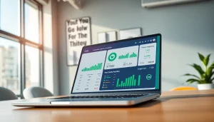 Enhance your TikTok presence with a detailed tiktok smm panel displayed on a laptop.