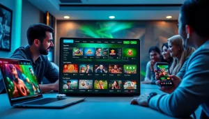 Vibrant online gambling scene showcasing https://whycazino.com's user-friendly interface and diverse gaming options.