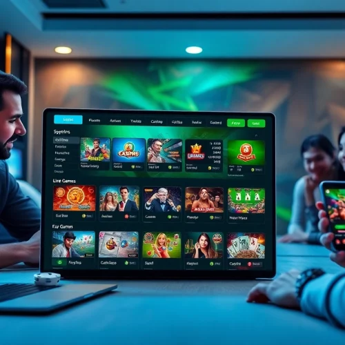Vibrant online gambling scene showcasing https://whycazino.com's user-friendly interface and diverse gaming options.