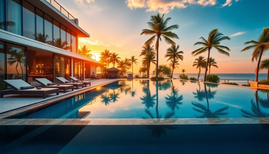 Discover luxurious Pattaya property for rent featuring a stunning beachside villa with a pool.