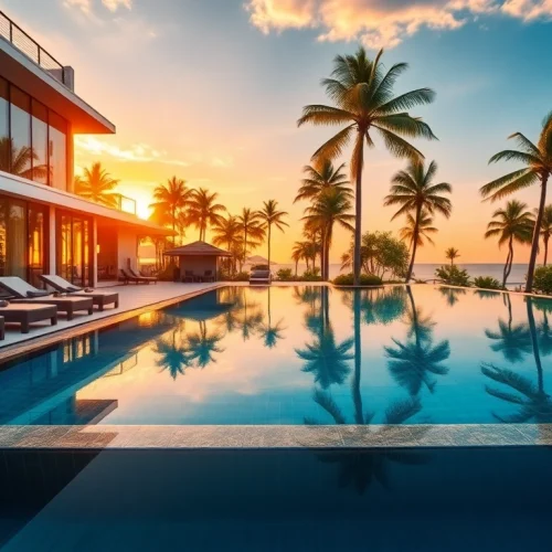 Discover luxurious Pattaya property for rent featuring a stunning beachside villa with a pool.